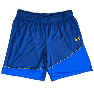 Men’s 2XL Under Armour Royal Blue & Orange Heatgear Athletic Shorts